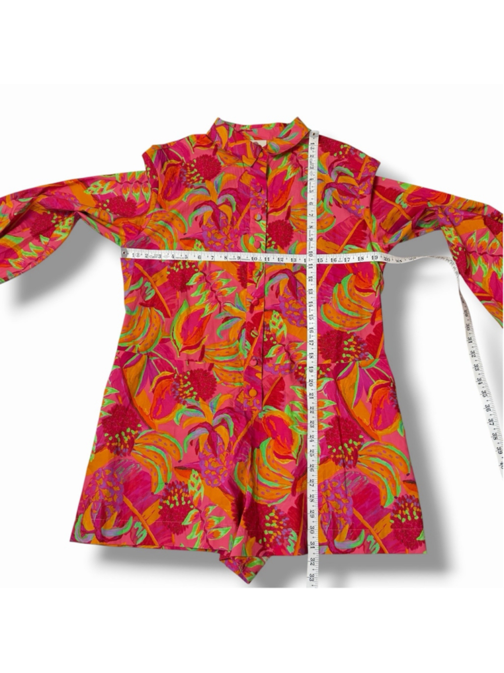 FARM Rio Red Multi-Color Floral Print Romper - Picture 7 of 15